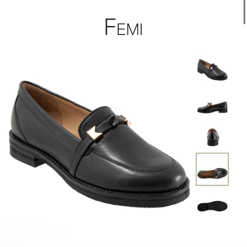 Trotters Black Loafers